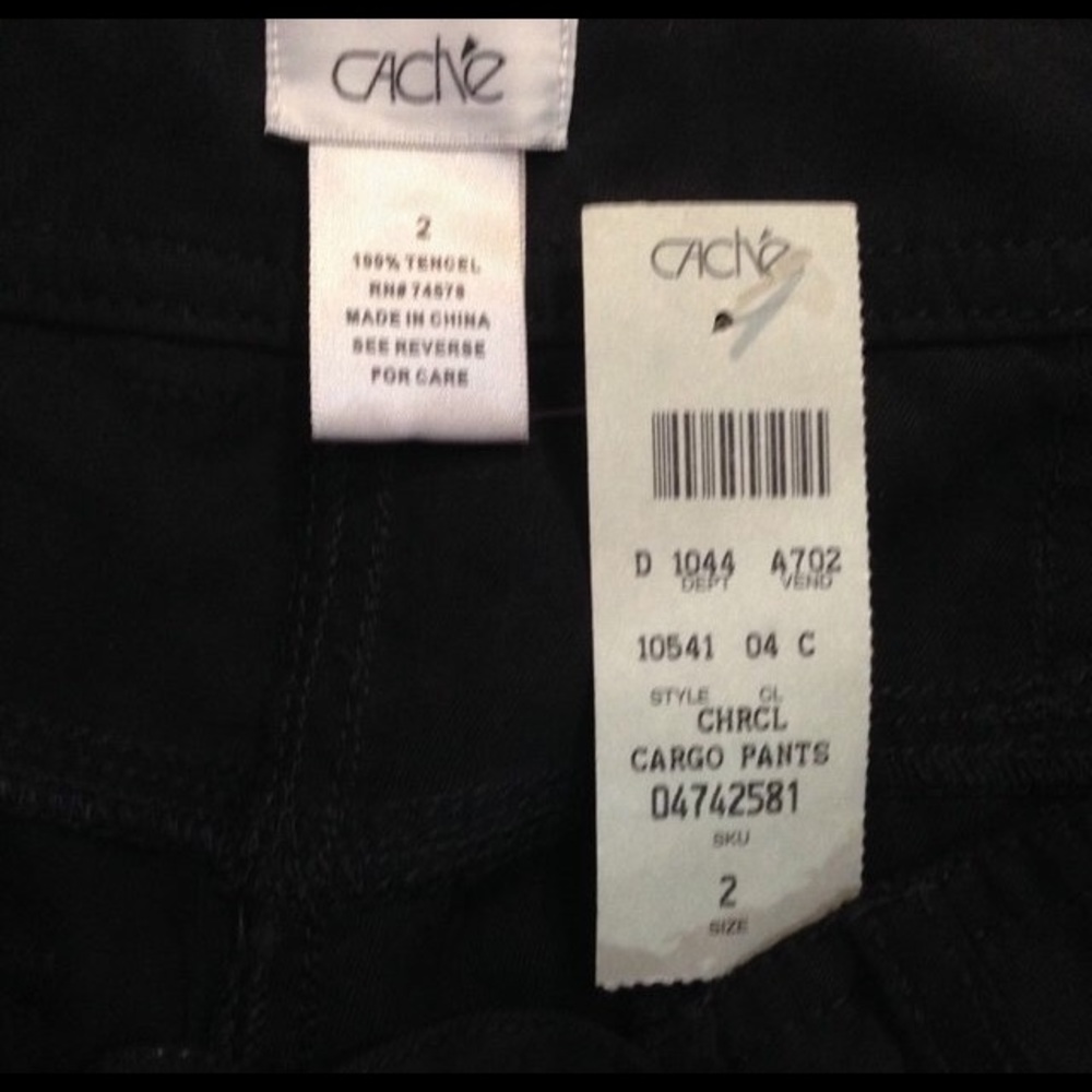 Cache Silky Black Parachute Pants - Picture 4 of 4